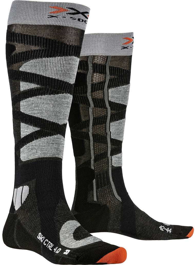 X-Socks Ski Control 4.0 (Anthracite Melange/Stone Grey Melange)